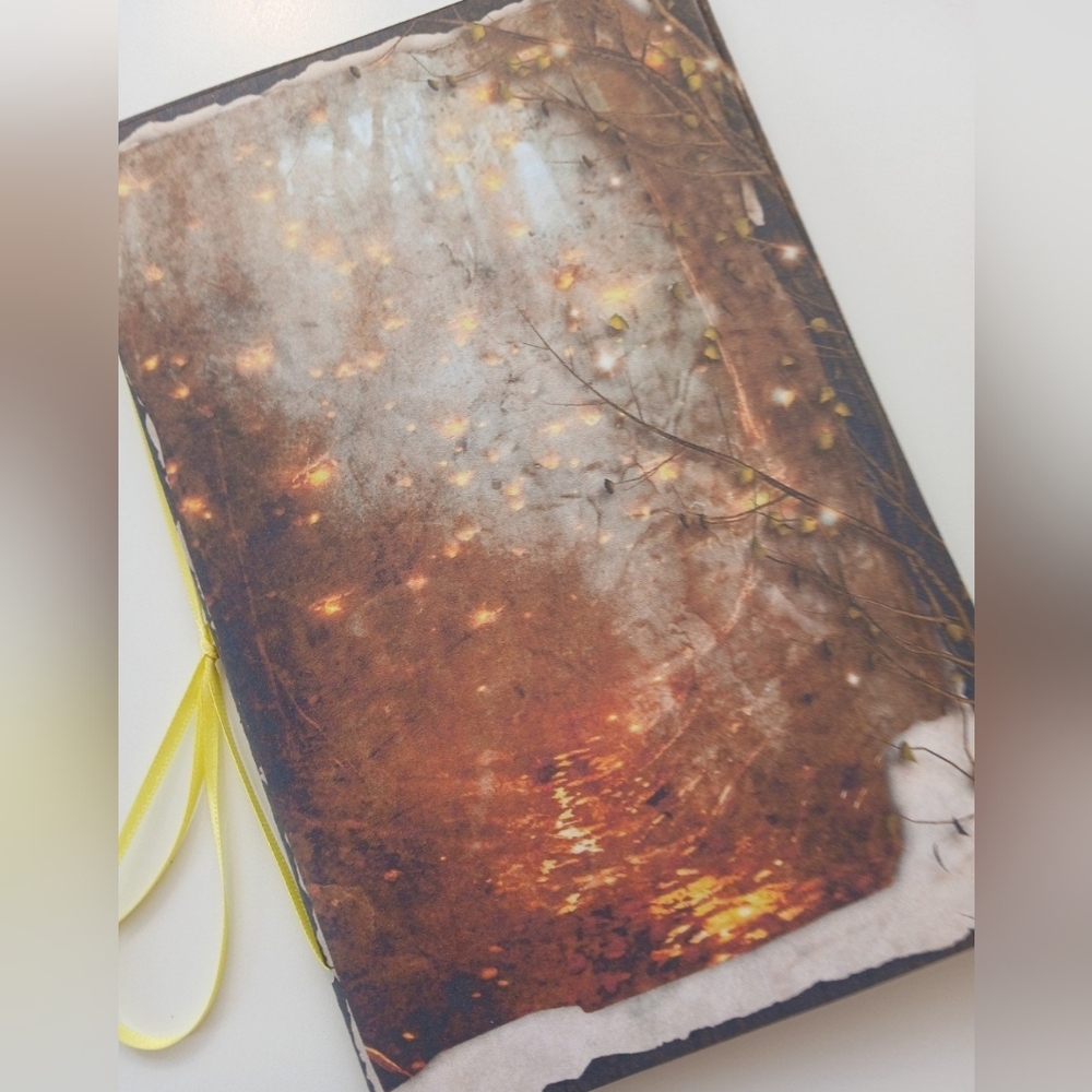 Junk Journal Booklet "FOREST WITCH" Handmade Grimoire Spellbook 5.5"x8.5"  40p